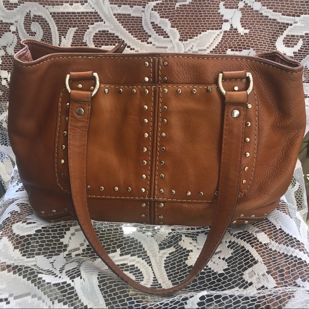 Vintage Micheal Kors Studded Satchel Purse